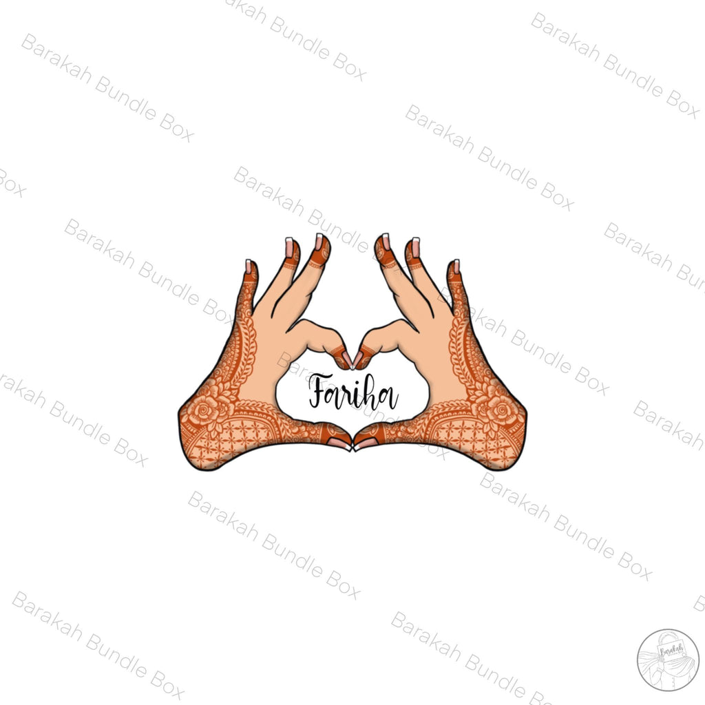 Henna Inspired Personalised Compact Mirror