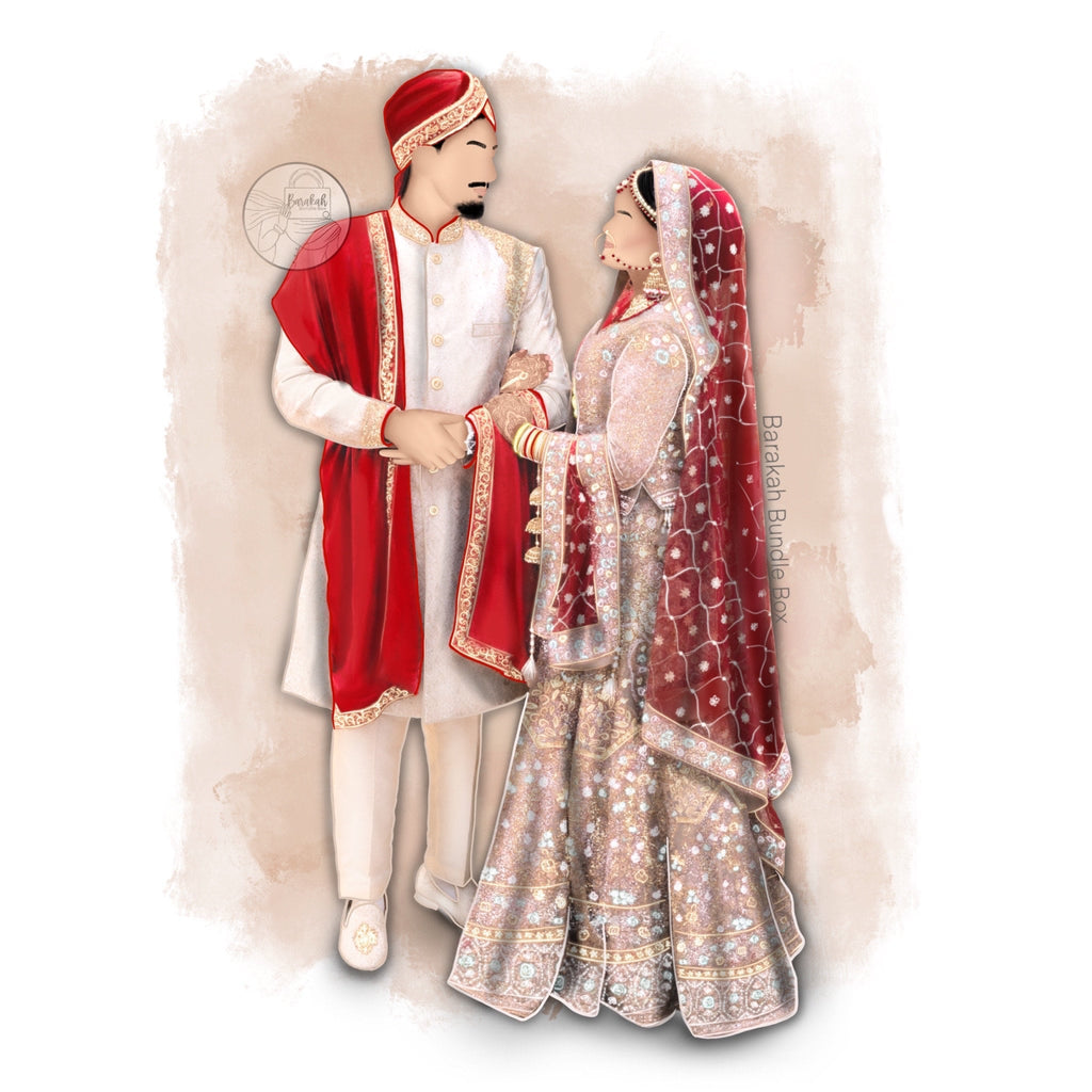 Custom Faceless Illustration Portrait