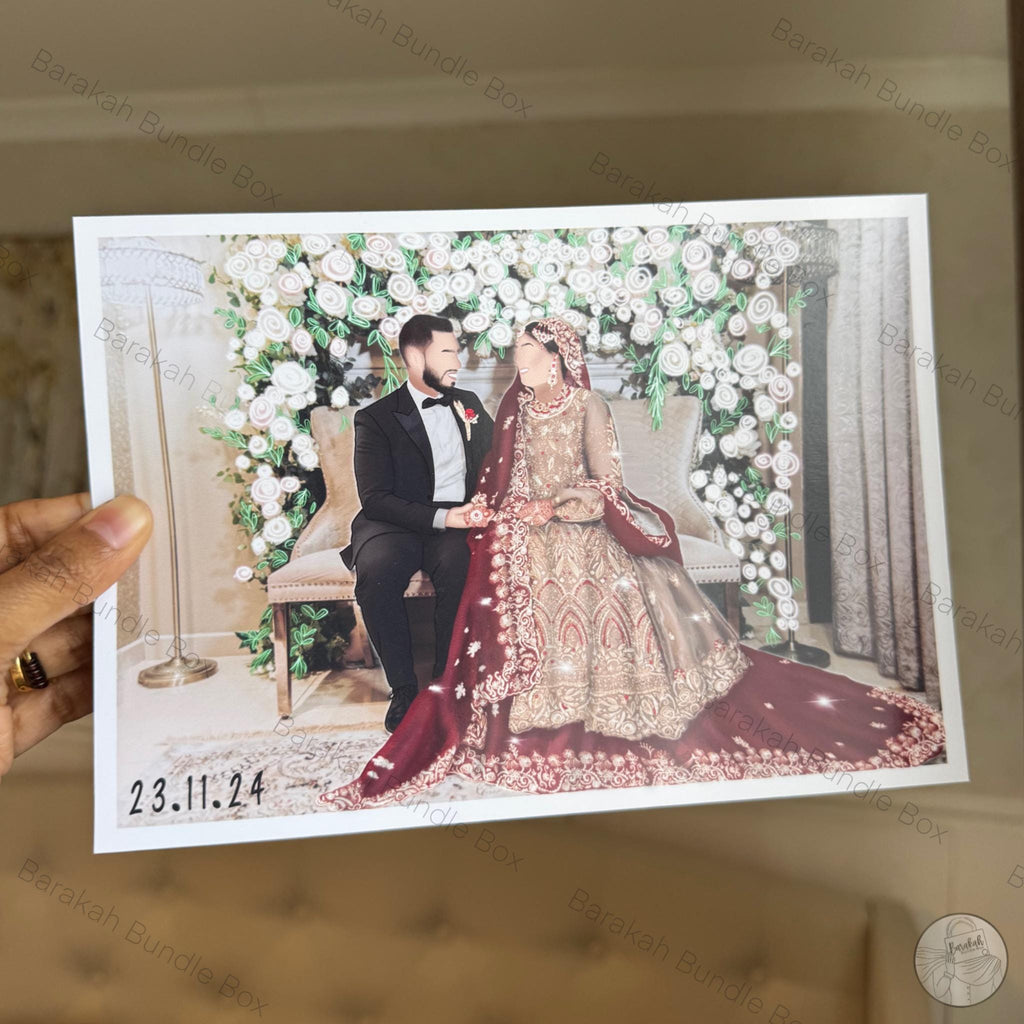 Custom Faceless Illustration Portrait