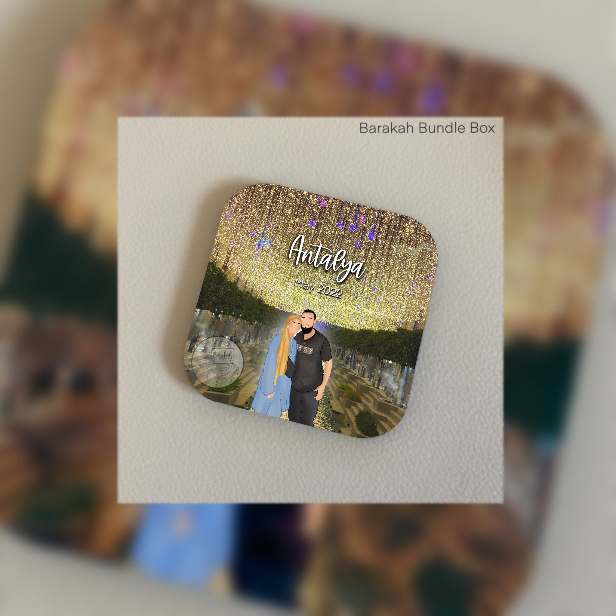 Custom Illustration Portrait Fridge Magnet