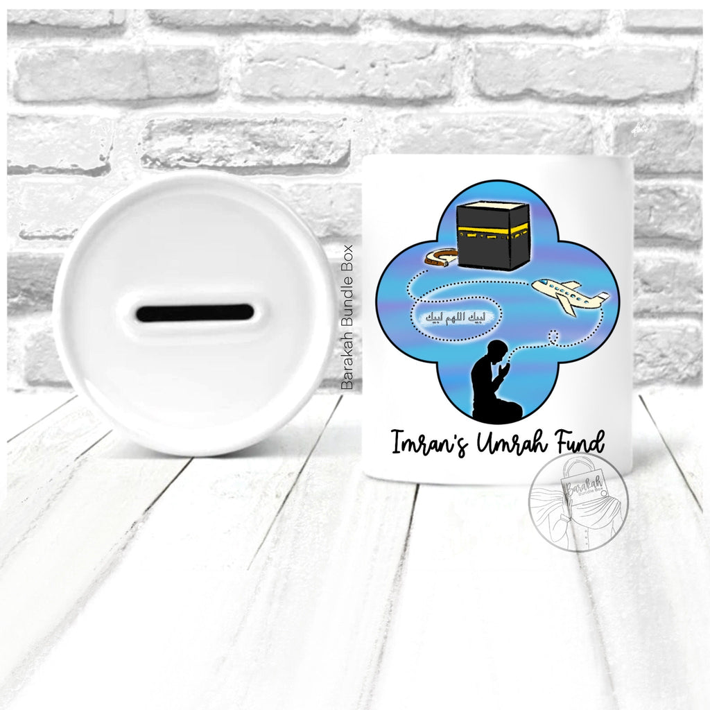 Personalised Hajj Umrah Fund Money bank | Savings Fund Jar
