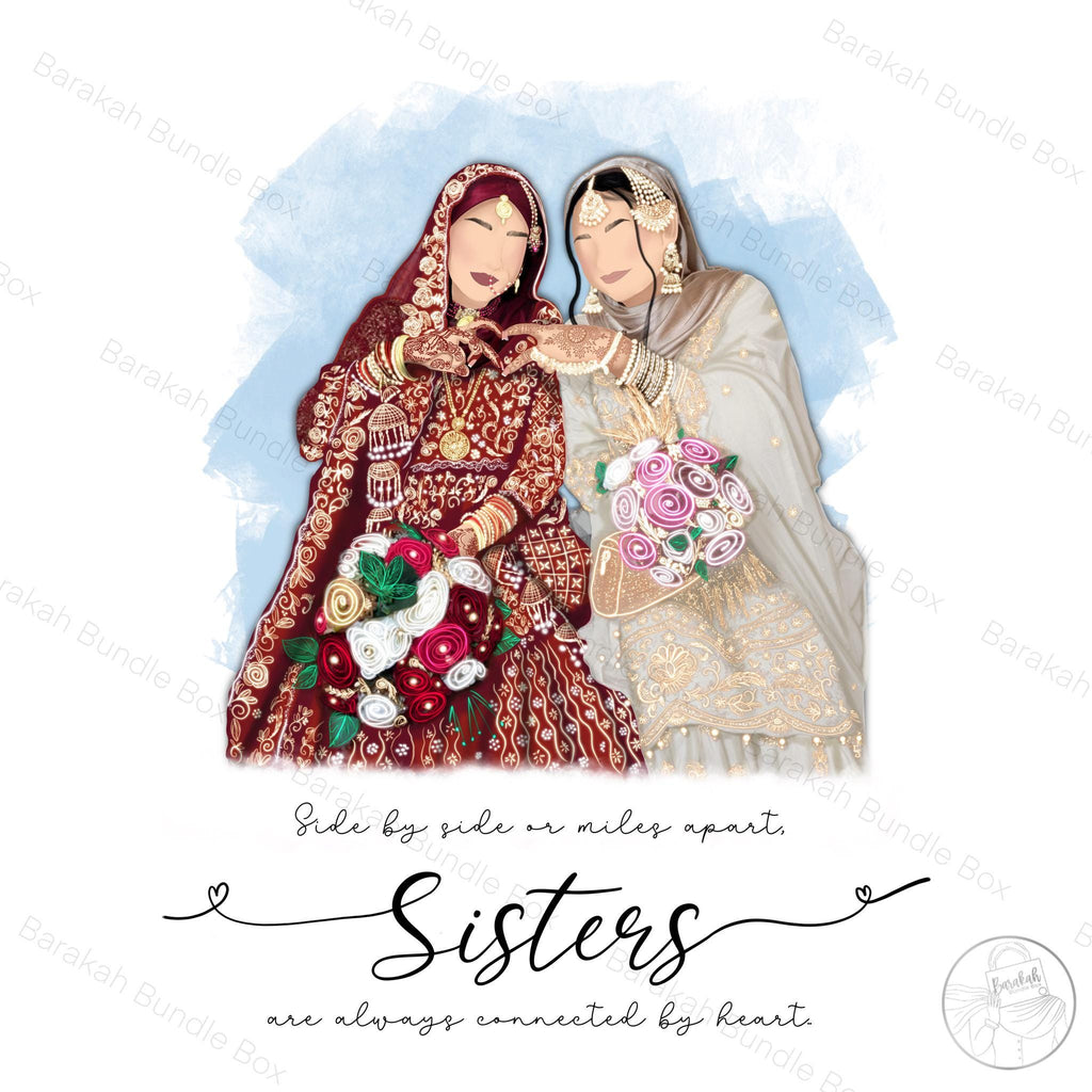 Custom Faceless Illustration Portrait