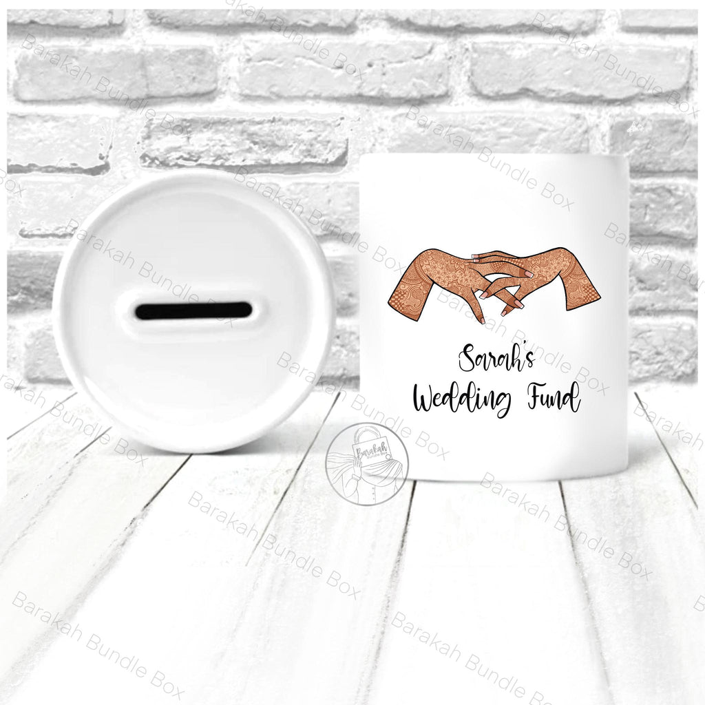 Custom Personalised Henna Inspired Money Bank