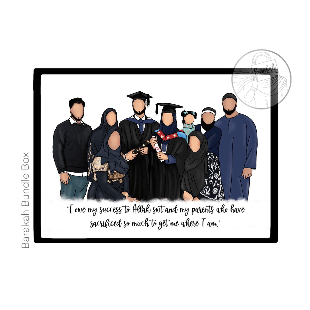 Custom Faceless Illustration Portrait