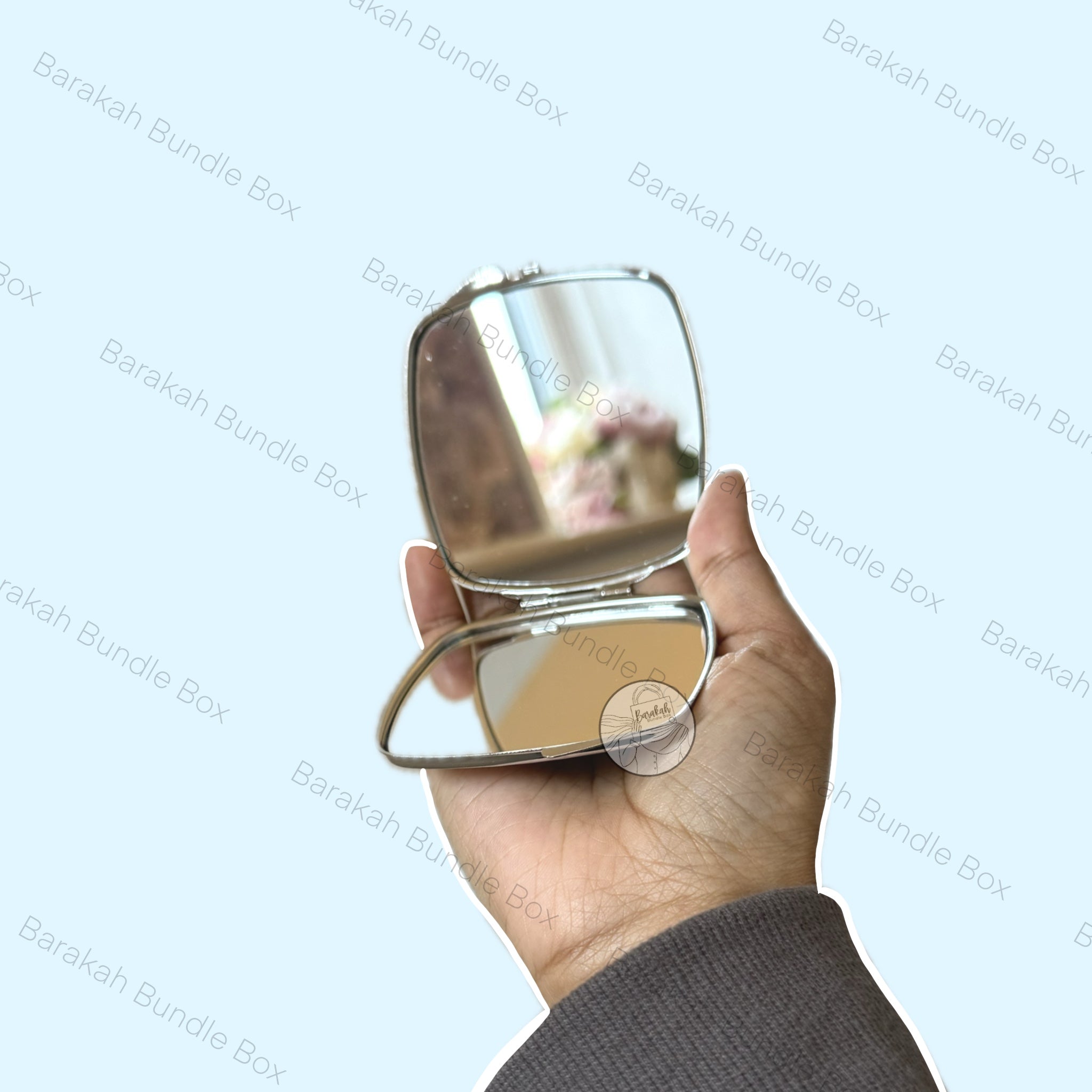 Custom Illustration Compact Mirror