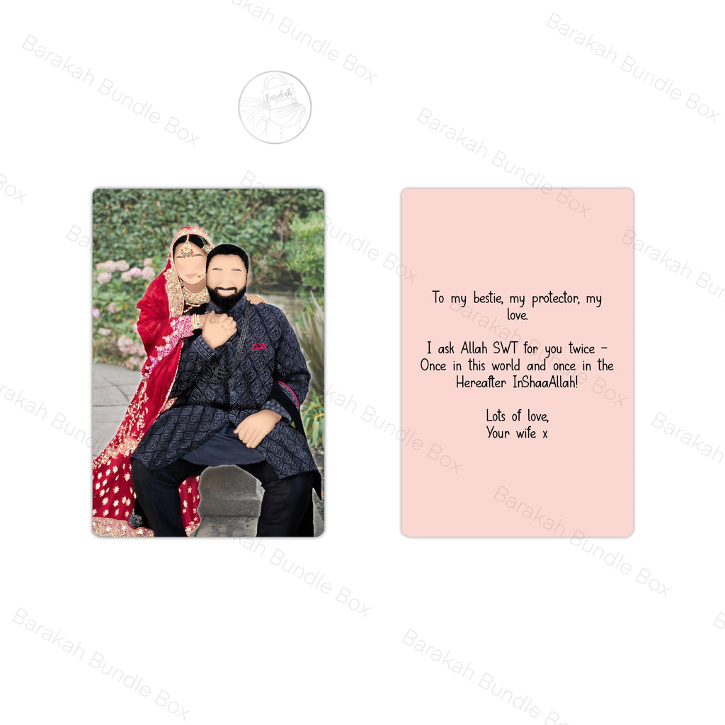 Personalised wallet Card gift keepsake