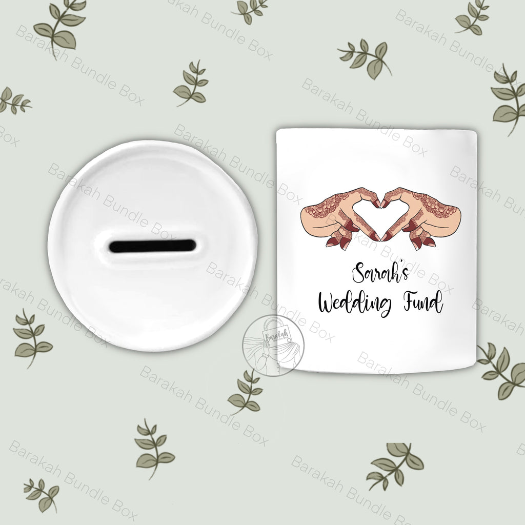 Custom Personalised Henna Inspired Money Bank