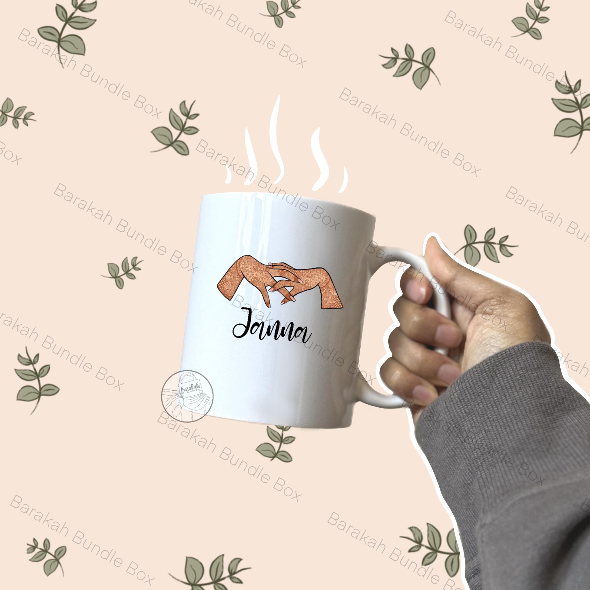 Henna Inspired Personalised Mug | Custom