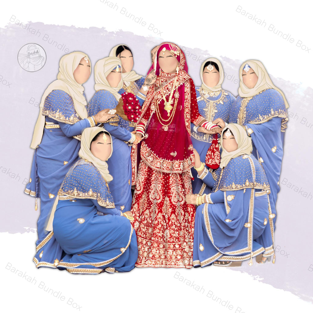 Custom Faceless Illustration Portrait