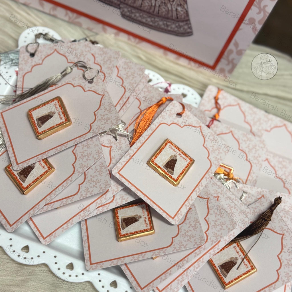 Illustration Wedding Custom Favours – Custom Chocolate Favours – Silver / Gold Foil Option | Unique Wedding Guest Thank You Gift