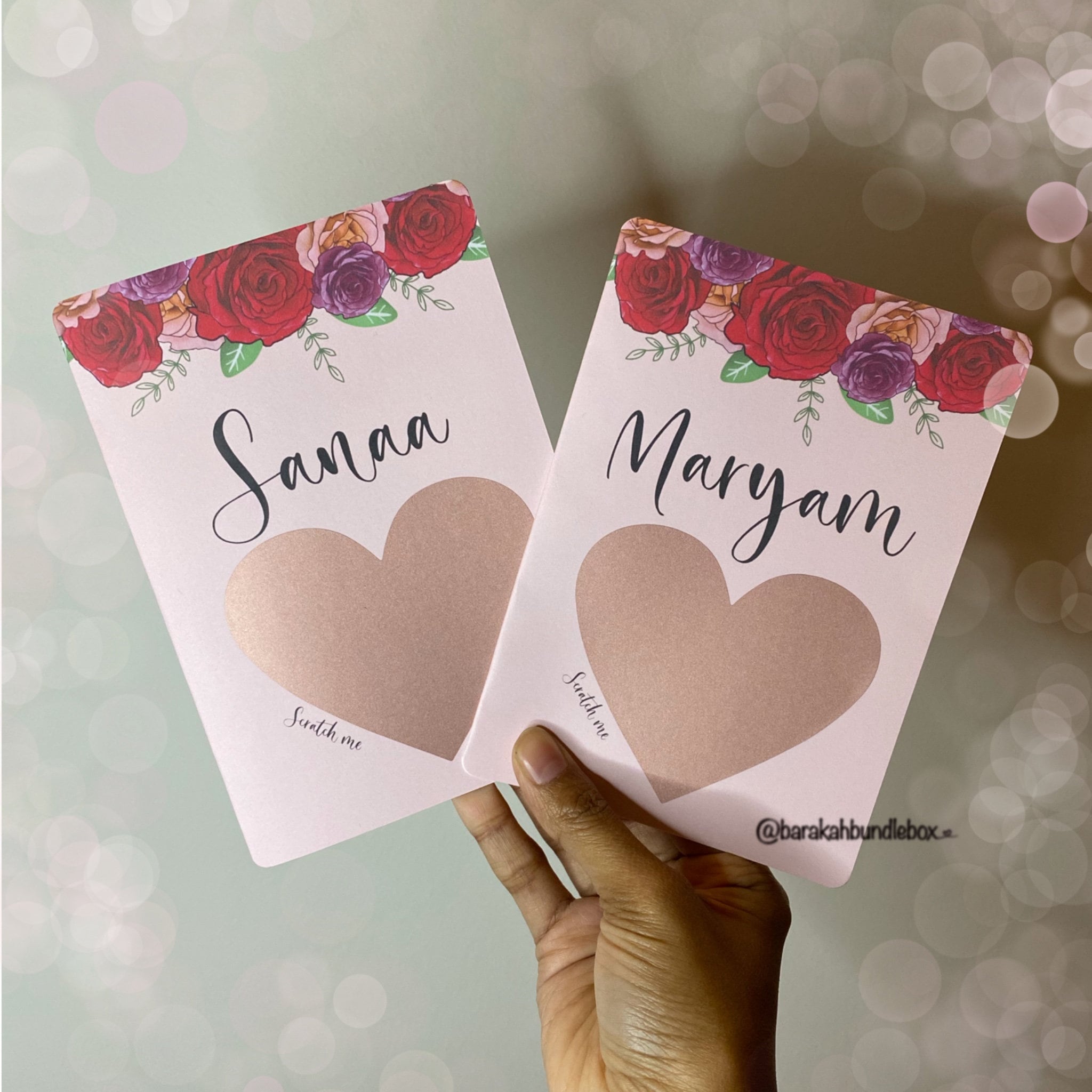 Bridesmaid Proposal Cards | Scratch card message greeting cards