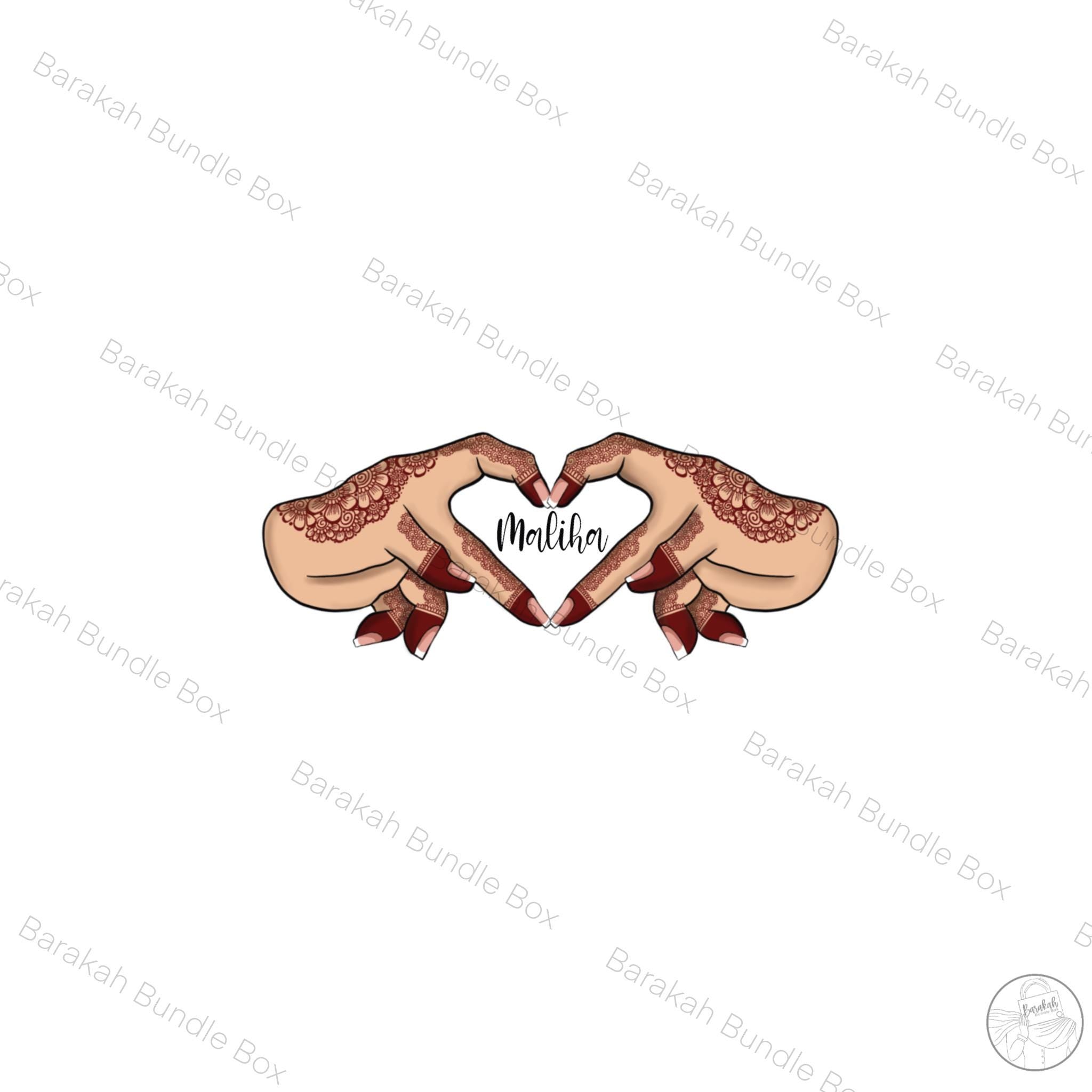 Henna Inspired Custom Glass Tumbler with Glass Straw