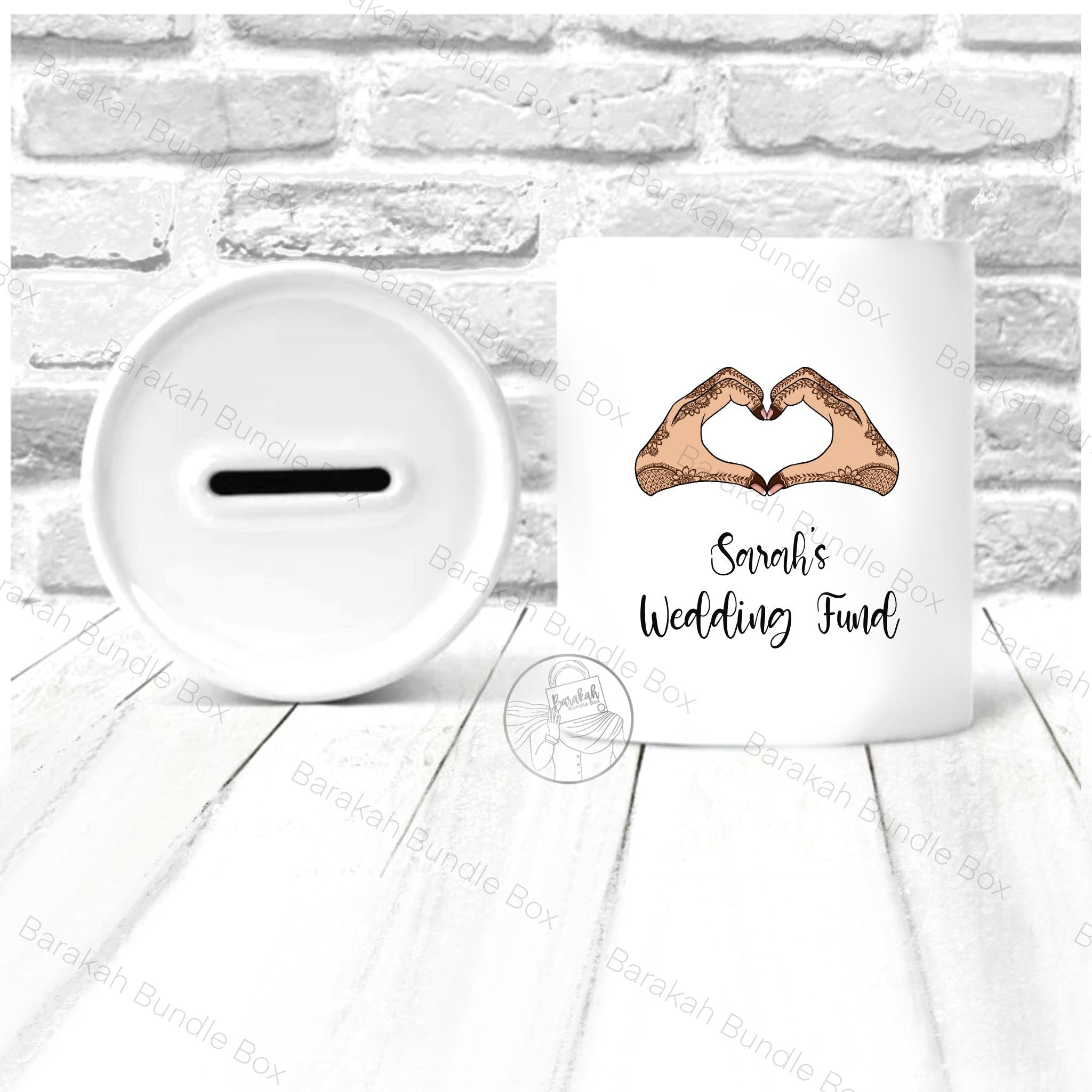 Custom Personalised Henna Inspired Money Bank