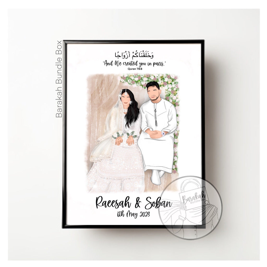 Custom Faceless Illustration Portrait