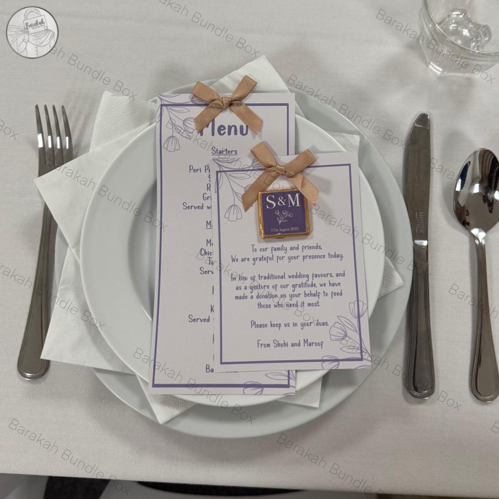 Personalised Wedding Initial Favours with Date – Custom Chocolate Wedding Favours – Silver / Gold Foil | Unique Wedding Guest Thank You Gift